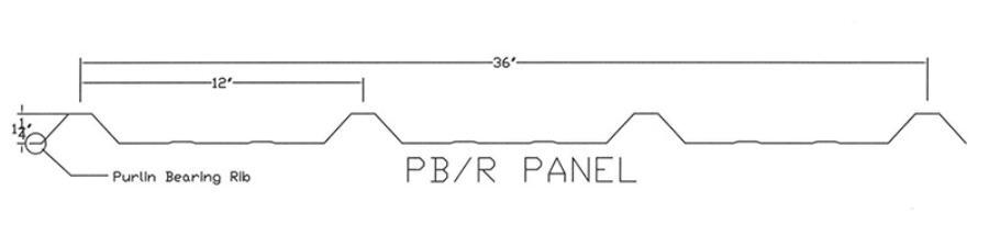 Lyon Metal Roofing PBR Panel Profile - Image courtesy of https://lyonmetalroofing.com/