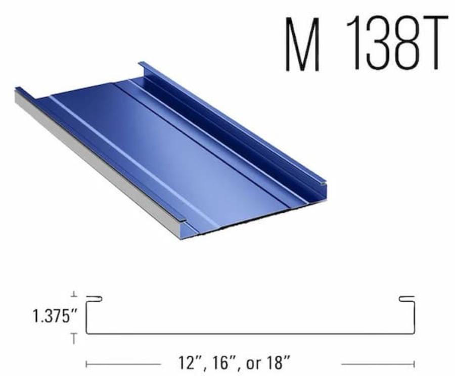 Master Steel Roofing M 138T Panel - Image courtesy of https://www.mastersteelroofing.com/