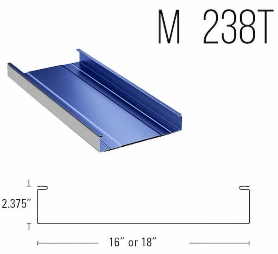Master Steel Roofing M 238T Panel - Image courtesy of https://www.mastersteelroofing.com/