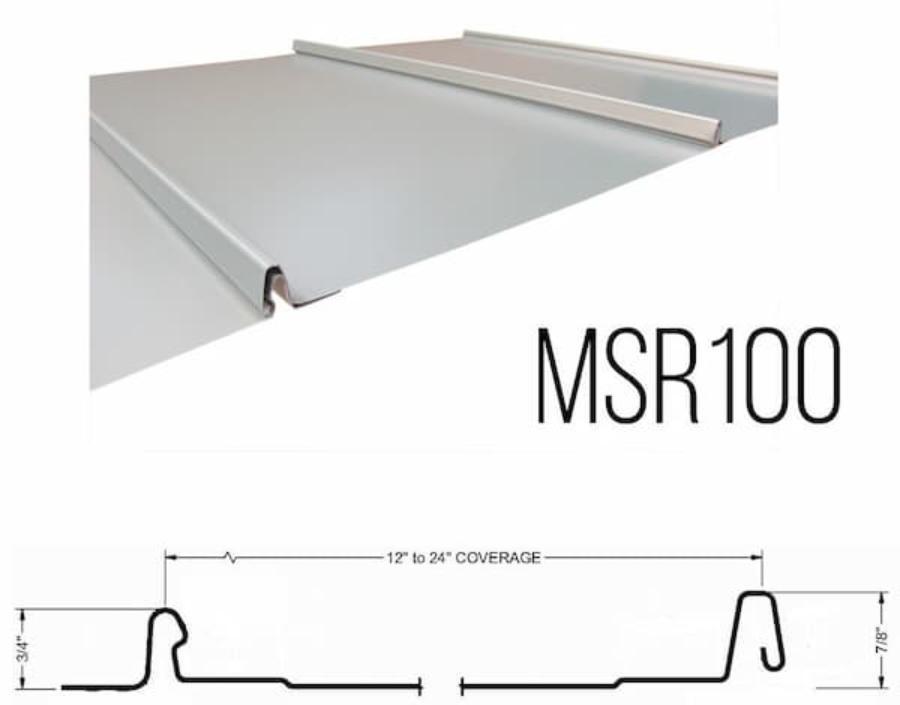Master Steel Roofing MSR 100 Panel - Image courtesy of https://www.mastersteelroofing.com/