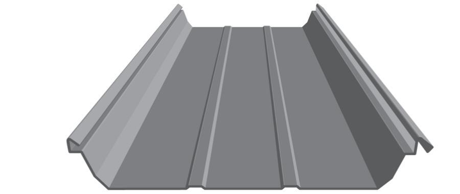 Metal Central Central Seam Plus Panel Rendering - Image courtesy of https://metalcentral.com/