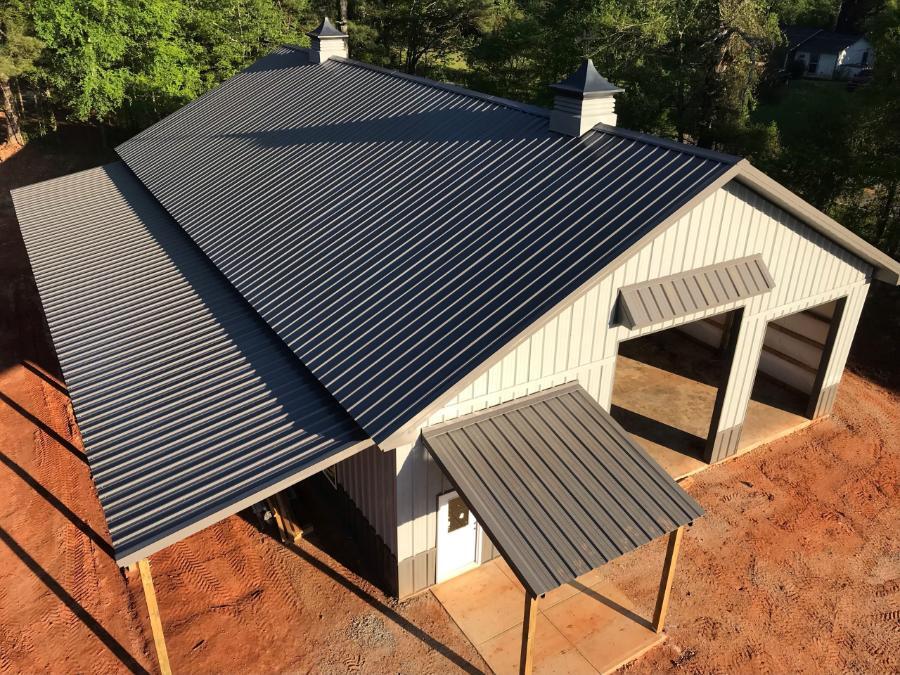Jackson Metal Roofing Supply Roof Installed - Image courtesy of https://jacksonmetalroof.com/