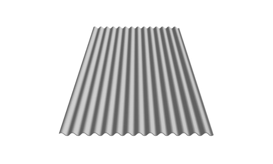 Metal Sales 7/8 Inch Corrugated Roof Panel Rendering - Image courtesy of https://www.metalsales.us.com/