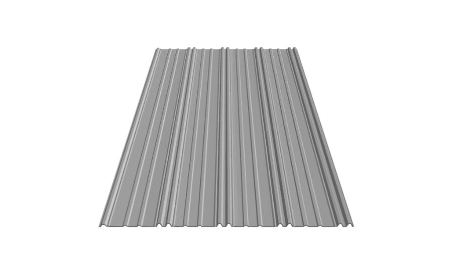 Metal Sales Bi-Rib Roof Panel Rendering - Image courtesy of https://www.metalsales.us.com/