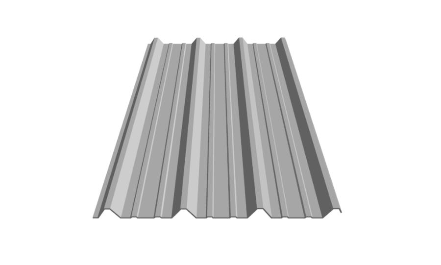 Metal Sales PBR Roof Panel Rendering - Image courtesy of https://www.metalsales.us.com/