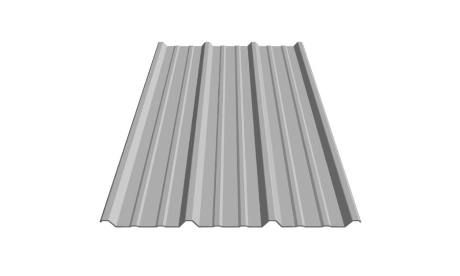 Metal Sales R-Panel Roof Panel Rendering - Image courtesy of https://www.metalsales.us.com/