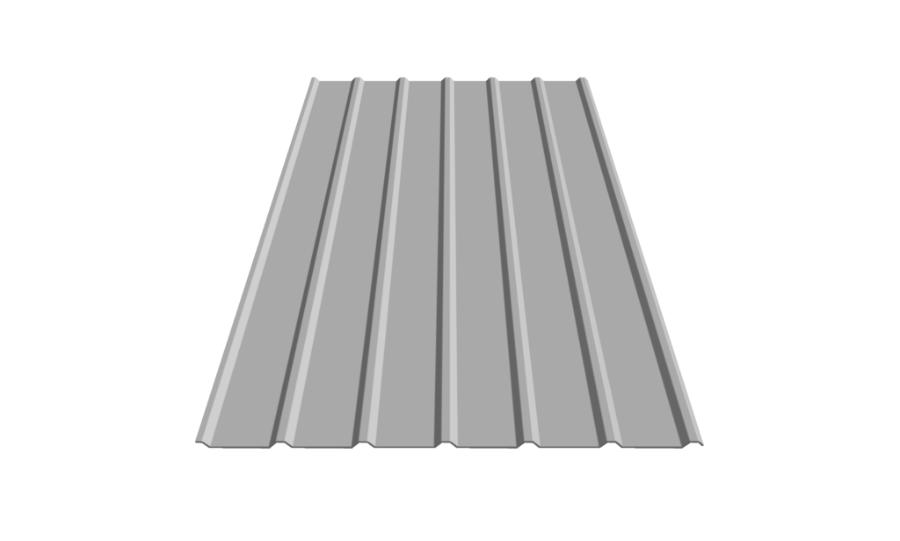 Metal Sales T1 Roof Panel Rendering - Image courtesy of https://www.metalsales.us.com/