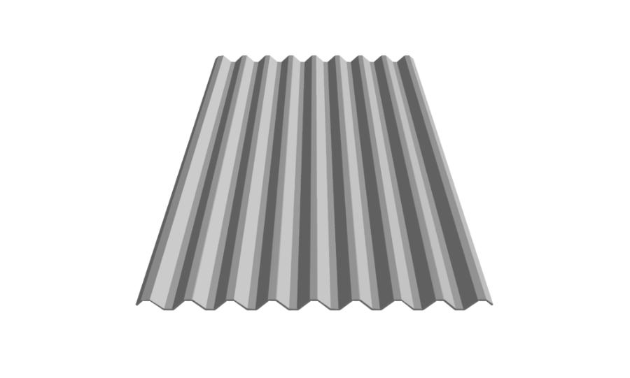 Metal Sales T12 Roof Panel Rendering - Image courtesy of https://www.metalsales.us.com/