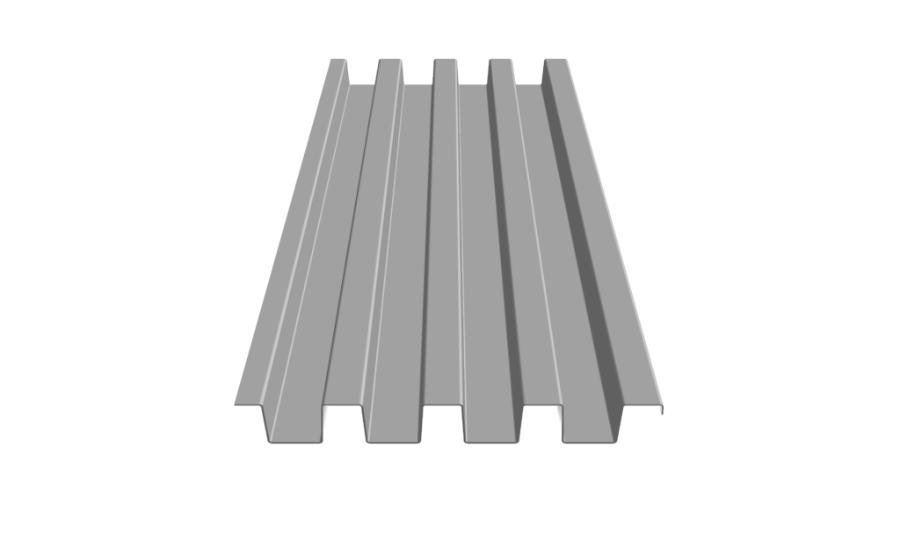 Metal Sales T13-A Roof Panel Rendering - Image courtesy of https://www.metalsales.us.com/