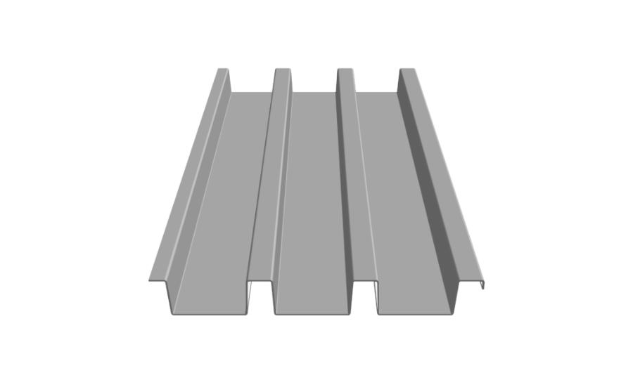 Metal Sales T13-B Roof Panel Rendering - Image courtesy of https://www.metalsales.us.com/