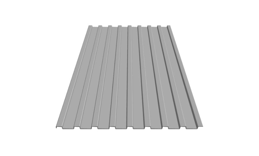 Metal Sales T16-E Roof Panel Rendering - Image courtesy of https://www.metalsales.us.com/