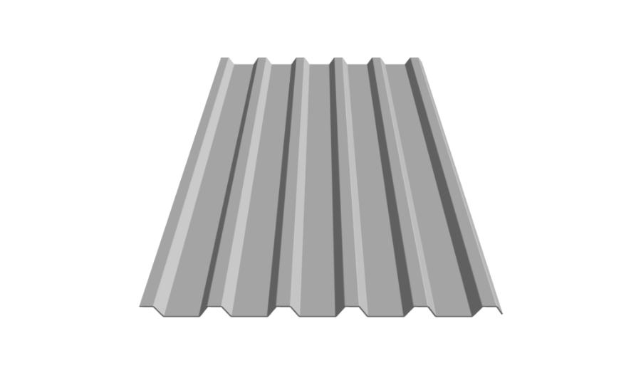 Metal Sales T7-A Roof Panel Rendering - Image courtesy of https://www.metalsales.us.com/