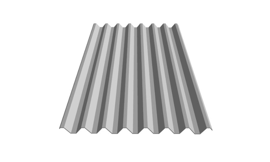 Metal Sales V-Line 32 Roof Panel Rendering - Image courtesy of https://www.metalsales.us.com/