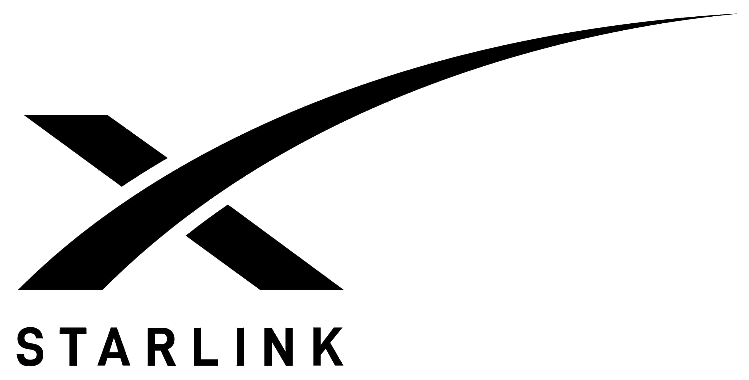 Black Starlink logo on white background