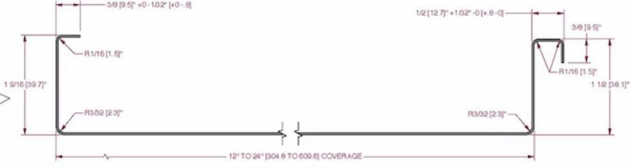 MWI Metal Roofing Mechanical Lock Cross Section - Image courtesy of https://www.mwimetalroofing.ca/