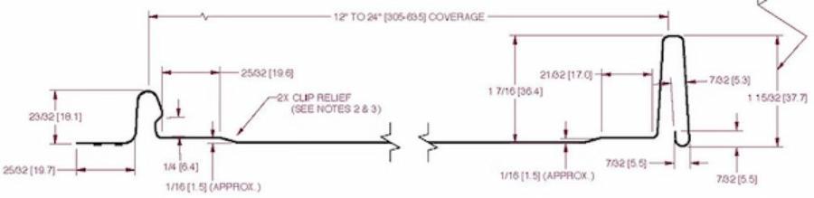 MWI Metal Roofing Snap Lock Cross Section - Image courtesy of https://www.mwimetalroofing.ca/