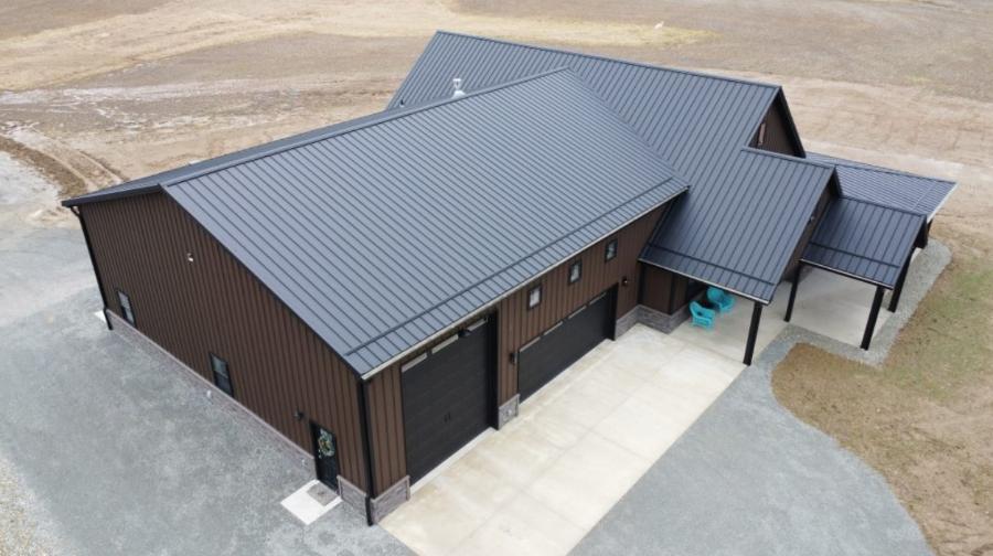 Ramco Standing Seam Roof Installed - Image courtesy of https://ramcosupply.com/