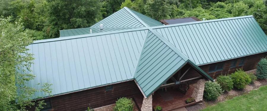 Economy Metals Standing Seam Roof Installed - Image courtesy of https://economymetals.com/