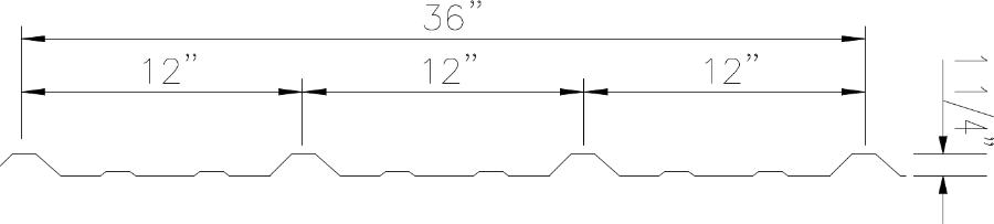 Schulte Building Systems PBR Panel Dimensions - Image courtesy of https://sbslp.com/