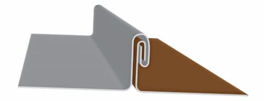 Sheffield Metals SMI 1.0 Mechanical Seam Panel Profile - Image courtesy of https://sheffieldmetals.com/