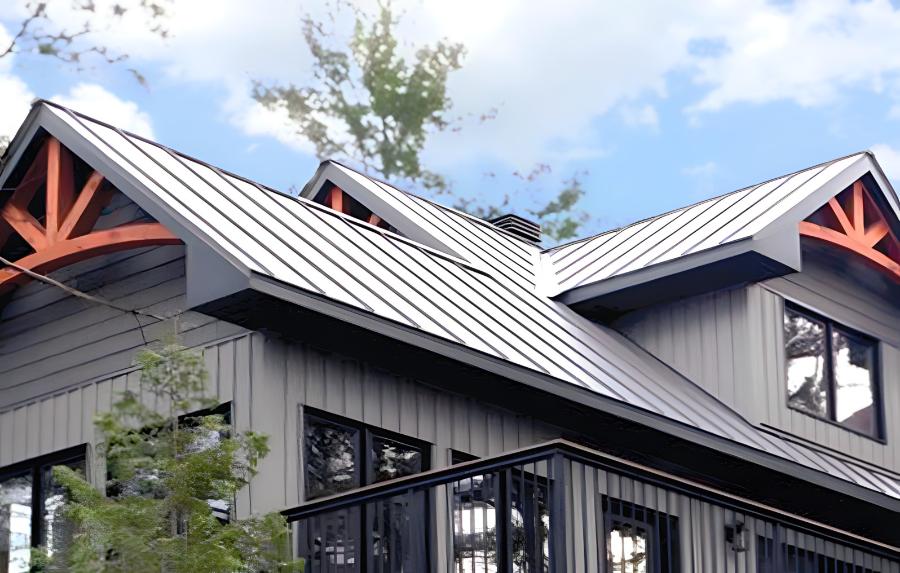 Steel Tile Co. Installed Roof on Residence - Image courtesy of https://steeltile.com/