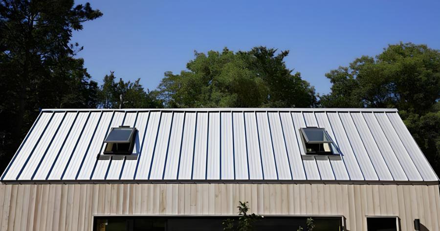 The SteelDash Standing Seam Roof Installed - Image courtesy of https://steeldash.com/