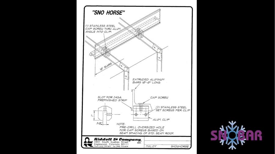 Sno Horse Snow Rail System Drawing By Jim Huff and Dick Riddell
