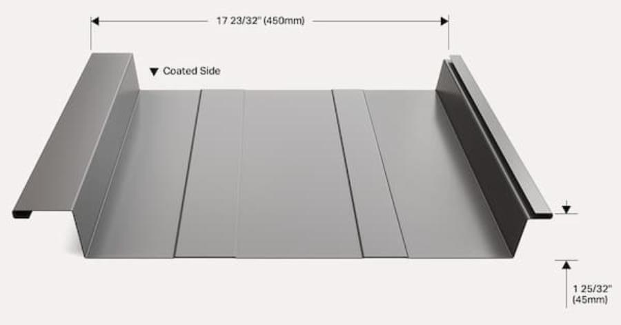 VicWest Marquis MQ450 panel rendering - Image courtesy of https://www.vicwest.com/