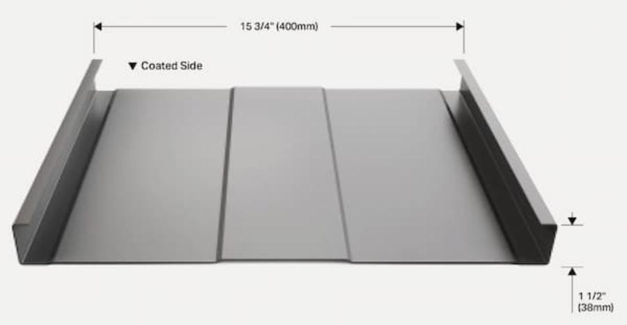 VicWest Tradition 150 panel rendering - Image courtesy of https://www.vicwest.com/