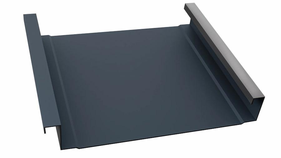 Western States Metal Roofing MS2 Mechanically Seamed Panel Rendering - Image courtesy of https://www.westernstatesmetalroofing.com/