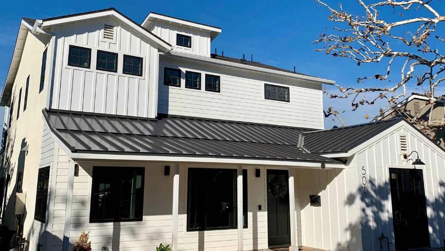 Western States Metal Roofing Installed in Gray - Image courtesy of https://www.westernstatesmetalroofing.com/