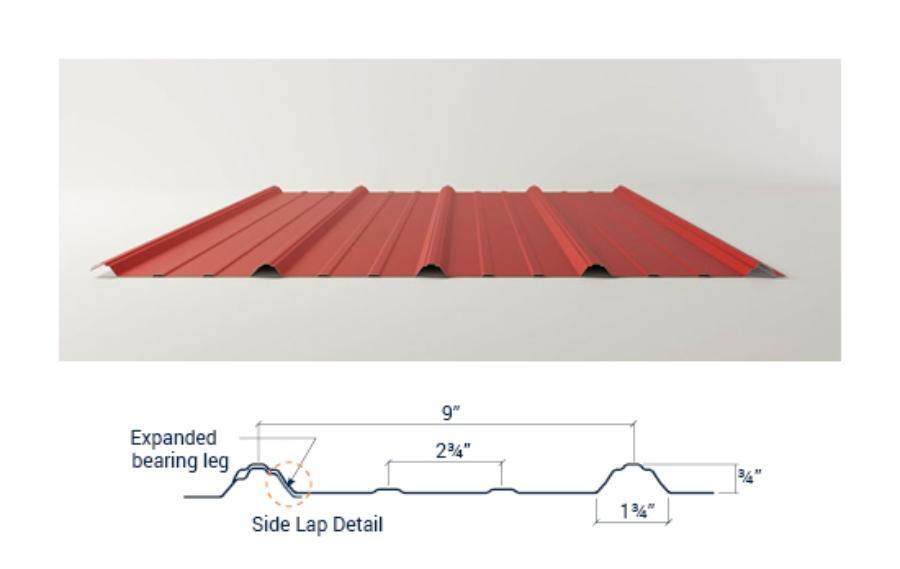 Whirlwind Sturdi Rib Profile and Rendering - Image courtesy of https://www.whirlwindsteel.com/