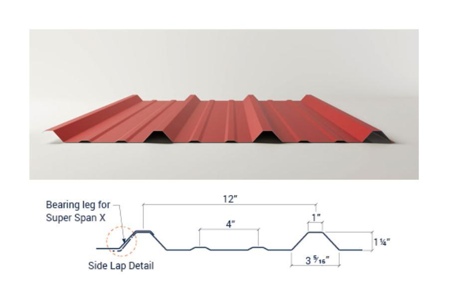 Whirlwind Super Span X Profile and Rendering - Image courtesy of https://www.whirlwindsteel.com/